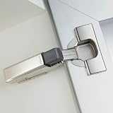 Blum 973A0500.01x1 Blumotion Straight Arm Full Overlay Hinge Nickel view 2