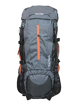 INLANDER 9001 Grey 70+5L Rucksack Daypack Backpack Bag for Travel Hiking Trekking & Camping for Men & Women