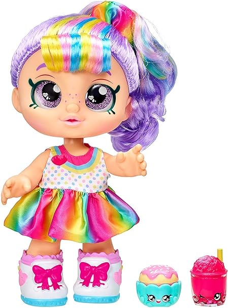 Amazon Kindi Kids キンディキッズ Snack Time Friends レインボーケイト Rainbow Kate 人形 ドール 約25 女の子 おもちゃ 小物 2点 セット Doll 並行輸入品 おもちゃ おもちゃ