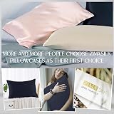 ZIMASILK 100% Mulberry Silk Pillowcase 19 Momme 6A Navy 50x75 cm view 6