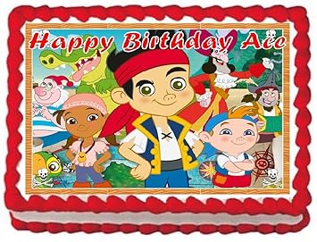 Jake And The Neverland Pirates For Birthday Cake Topper Edible