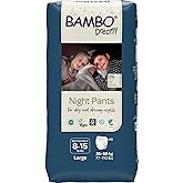 Bambo Nature Premium Dreamy Night Pants, Pull Up Pants, Eco-Labeled Night Time Diapers, Secure, Comfortable, Skin Friendly : Children Aged 8-15 Years, 10 Count