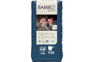 Bambo Nature Premium Dreamy Night Pants, Pull Up Pants, Eco-Labeled Night Time Diapers, Secure, Comfortable, Skin Friendly : Children Aged 8-15 Years, 10 Count