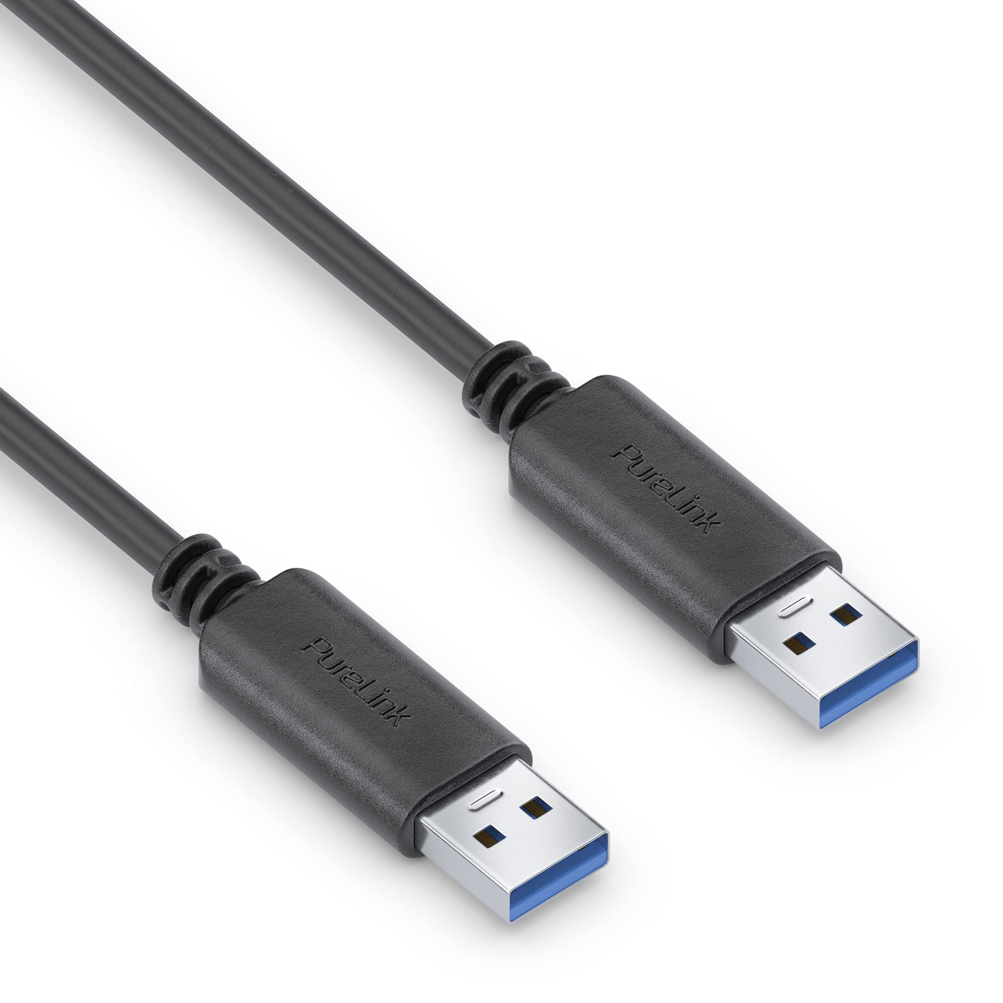 PureLink USB-A to USB-A cable, USB 3.1 Gen 1 with 5 GB/s data transfer, black, 0.50 m