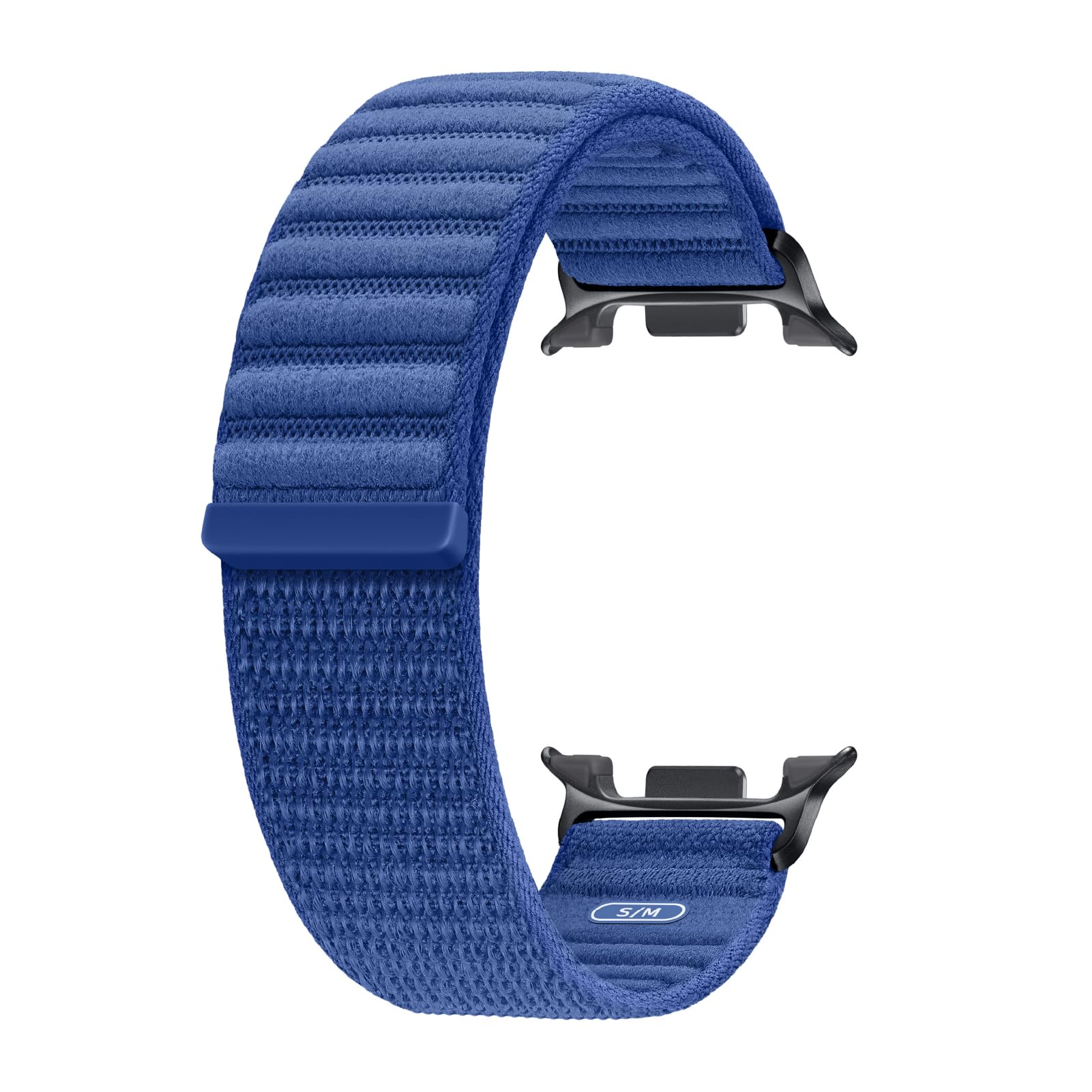 Samsung Galaxy Watch 8 Series Fabric Band, Nylon, Dynamic Lug System, Comfort Fit, Contoured Fit, Lightweight, Compatible with Galaxy Watch 8 and Watch 8 Classic, S/M Navy Image