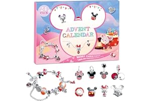 ISTOOLL Advent Calendar 2024 for Girls,24 Days with DIY Charm Bracelet Christmas Countdown Calendar Surprise Making Kit Creative Gifts for Teens Daughter, Niece