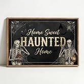 TOARTi Framed Spooky Halloween Home Sweet Haunted Home Wall Art 16