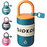 BJPKPK Insulated Stainless Steel Tumbler Cups 13oz Travel Coffee Mug With Lid And Handle,Dark Blue