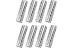 MECCANIXITY 8Pack M8x25mm Fully Threaded Rod, 316 Stainless Steel Right Hand All Thread Screw Studs for Furniture Assembly Fa