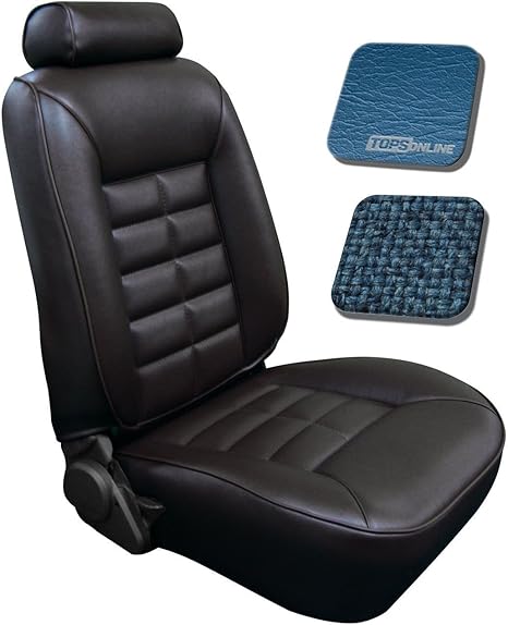Amazon 1981年フォード マスタングベースモデル コブラ 低バックバケットシート 交換用布 ビニールシートカバー フルセット フロント リア Fitsクーペのみ ブルー Az 43 975 73 Tol シートカバー 車 バイク