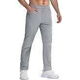 TACVASEN Men's Lightweight Pants Quick Dry Water Resistant Stretchy Work Golf Pants for Casual Outdoor