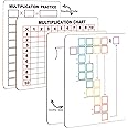 Dry Erase Division & Multiplication Chart White Board, 9" x 12" Double Side Table Math Manipulatives Lapboard for Kids Students Classroom Home