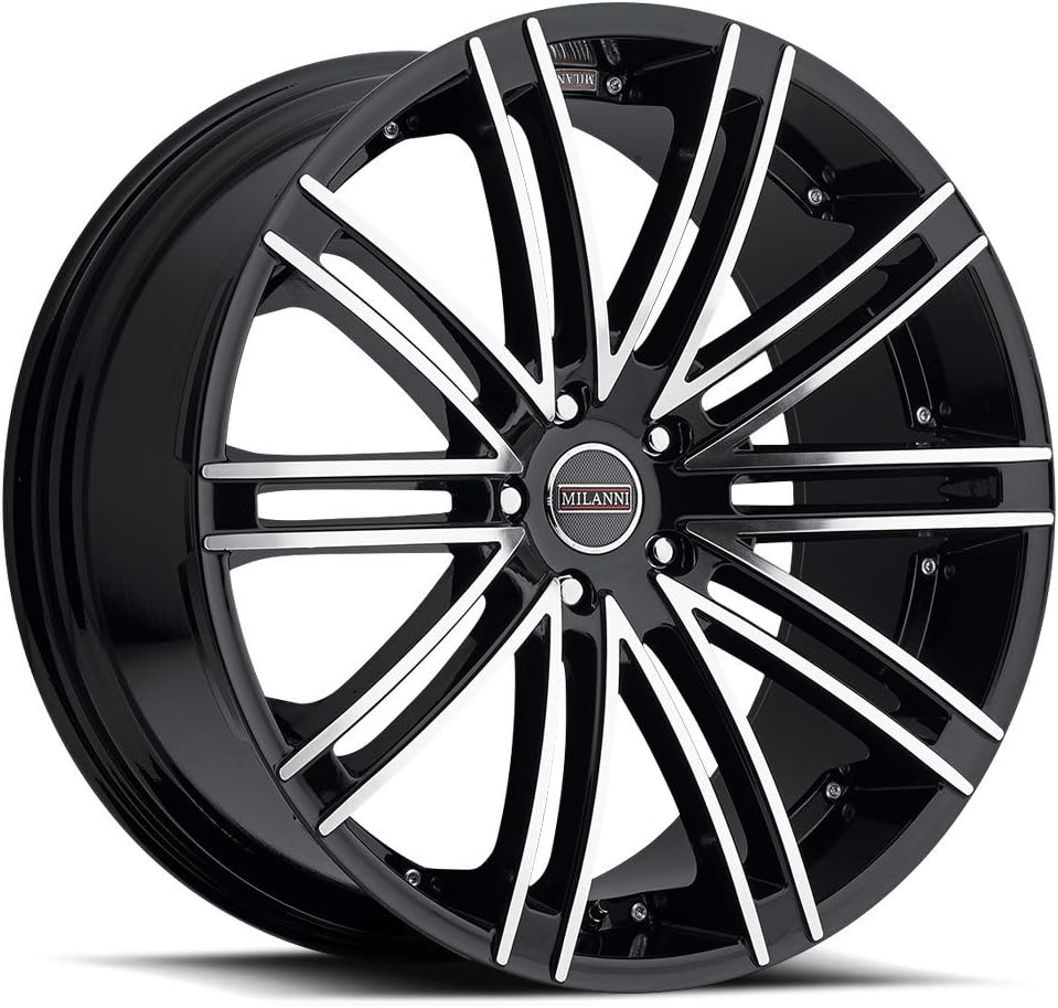 Milanni Wheels 9032 Kahn Gloss Black Machined Face 20X9 5x115 20 73.1