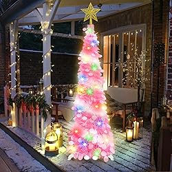 Succwoah 5 FT Collapsible Christmas Pop Up Tree