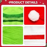 SHIFANQI Green Monster Latex Mask Gloves Santa Hat Christmas Cosplay Adult view 3
