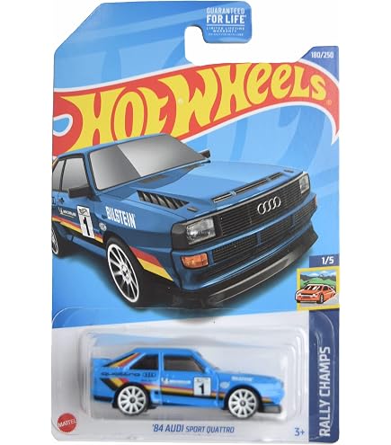 Amazon.com: Hot Wheels Audi '90 Quattro, Retro Racers 6/10 [red