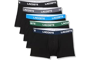 Lacoste mens Cotton Stretch Essentials Trunks, 5-pack (Amazon Exclusives)