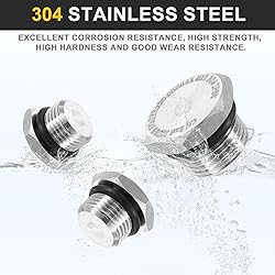 HARFINGTON 304 Stainless Steel Pipe Plug Fitting