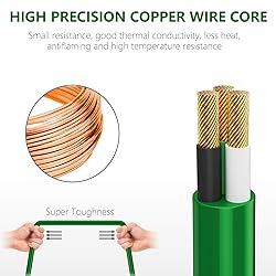 KASONIC Outdoor Extension Cord 50 FT, Evenly Spaced