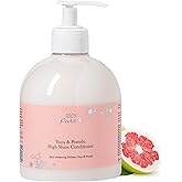 100% PURE Yuzu & Pomelo Glossing Conditioner Revitalizing & Hydrating Nutrient Boost of Kelp Flax Seed Oil & Vitamin E Helps Restore Hair Shine Body & Strength for Women & Men, Vegan - 16 Fl Oz