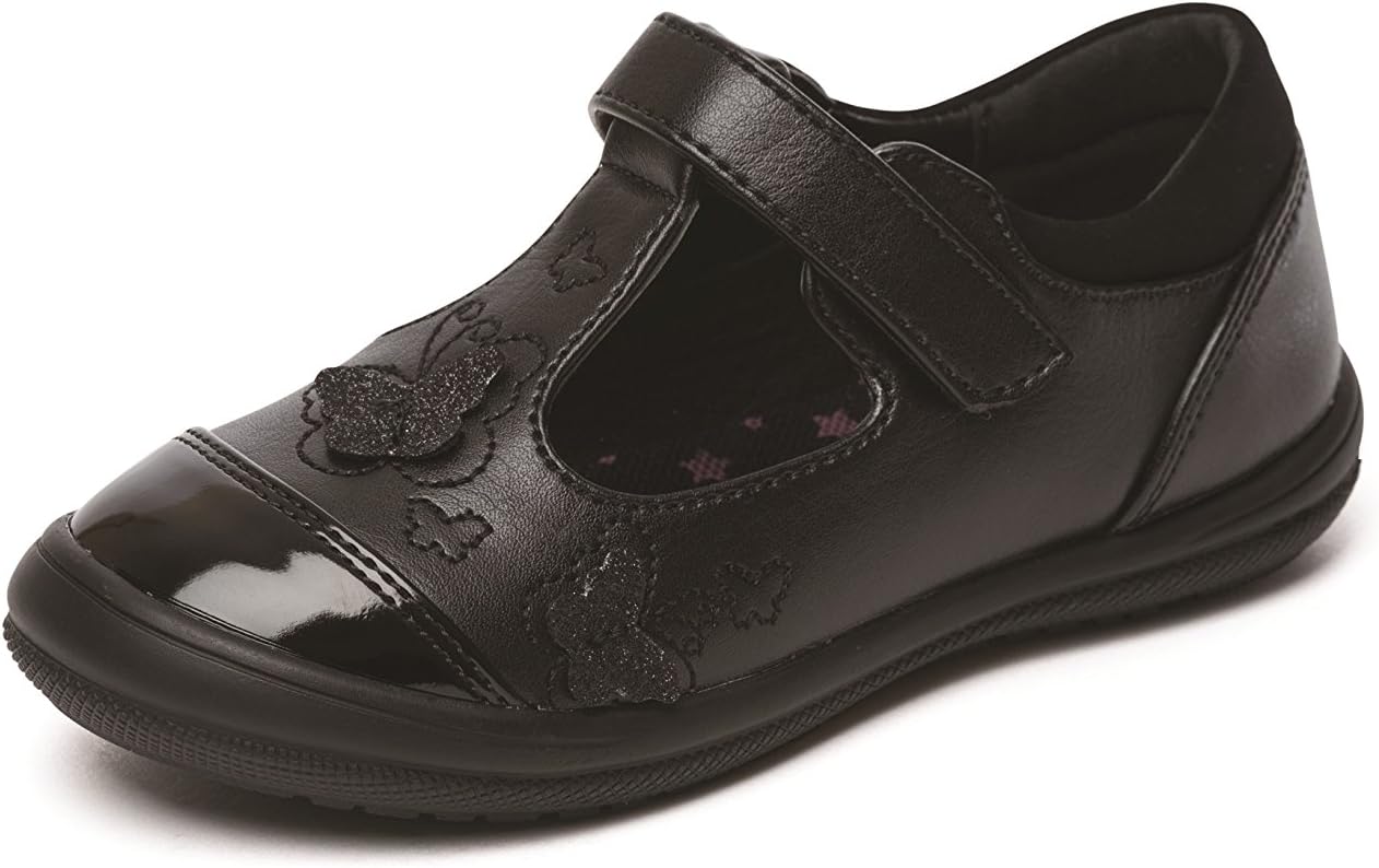 Chatterbox Girls Mary Jane/T Bar Black School Shoes Size 4 5 6 7 8 9 10 11 12 Infants