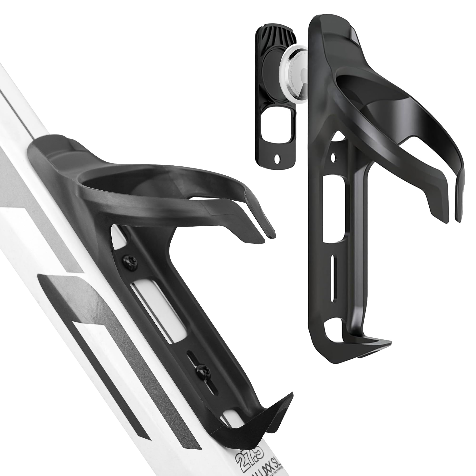 DLENP Bicycle Bottle Holder for Apple Airtag Bicycle Holder, Drink Holder Bicycle, Concealed Airtag Cover, Bicycle Accessories with Safety Screw, Drinking Bottle Bicycle, for Road Bike, Mountain Bike