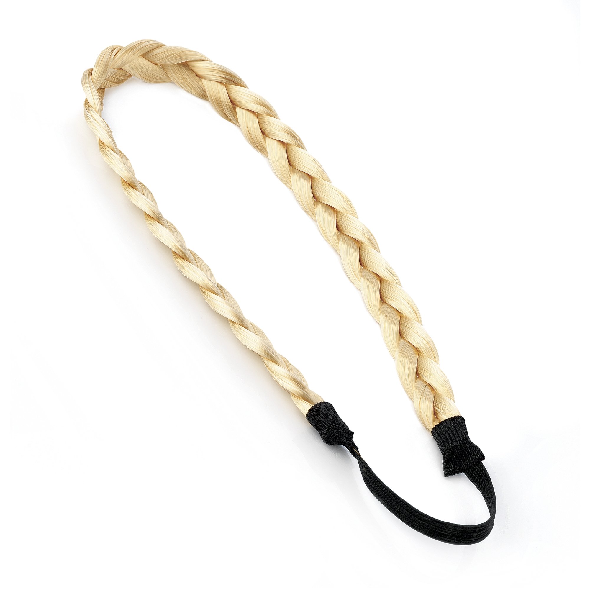Bling Online Plaited Synthetic Hair Plait Headband in Black, Brown or Blonde. (Blonde)