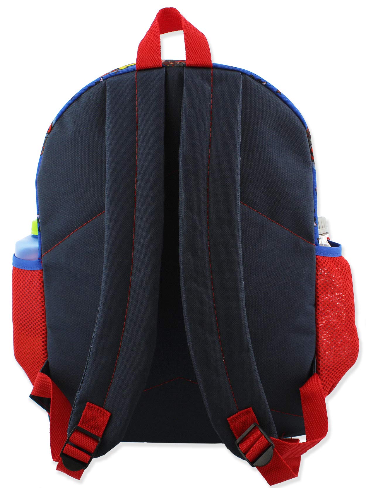 Marvel Super Hero Adventures Boys 5 piece Backpack and Snack Bag School Set (One Size, Blue/Red)
