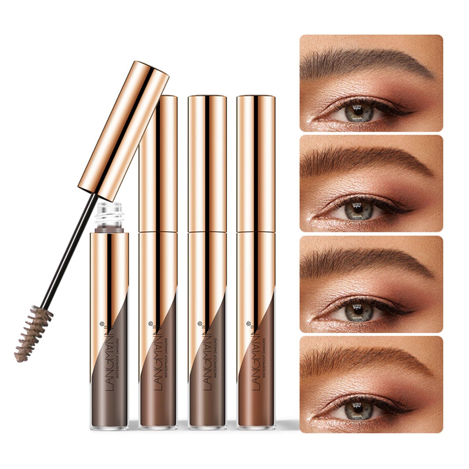 Eyebrow Gel, 48 Hours Long Lasting and Waterproof, Smudge-proof (02)