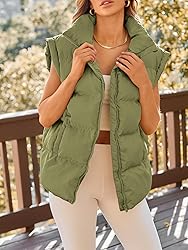 AUTOMET Womens Puffer Vests Fall Fashion Clothes