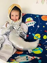 Bloomsbury Mill Cot Bed Duvet Cover Set 120x150cm Blue Outer Space view 8