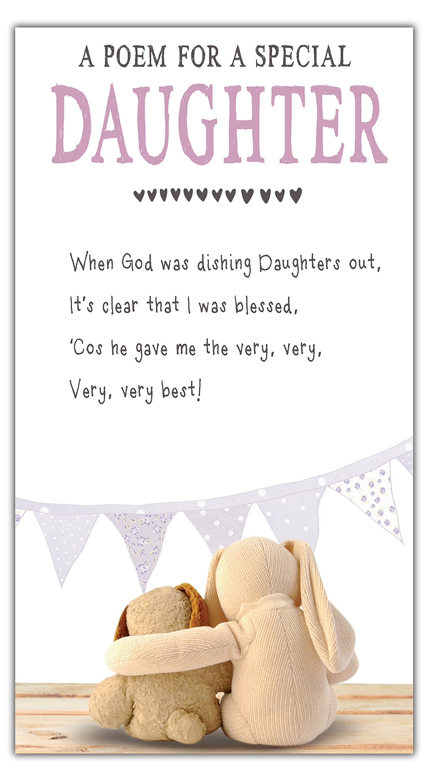Emotional Rescue Blessed Greetings Daughter Birthday Card, Birthday Card for Daughter, Multi-Coloured