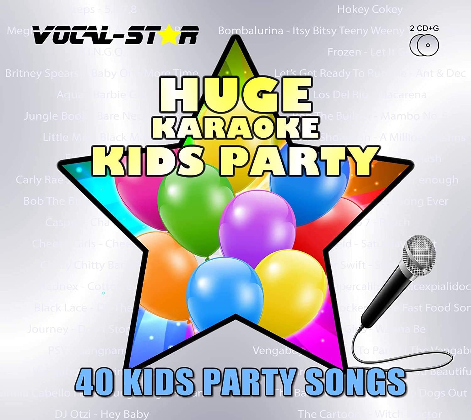 Karaoke CDG Disc Set With Lyrics Huge Kids Children's Party Hits 40