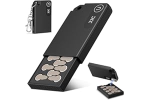 Portable Size 312 13 10 Battery Case Holder Storage, Pop-up Design Batteries Case for 11x A312 Size312 P312 312A PR41 P13 P10