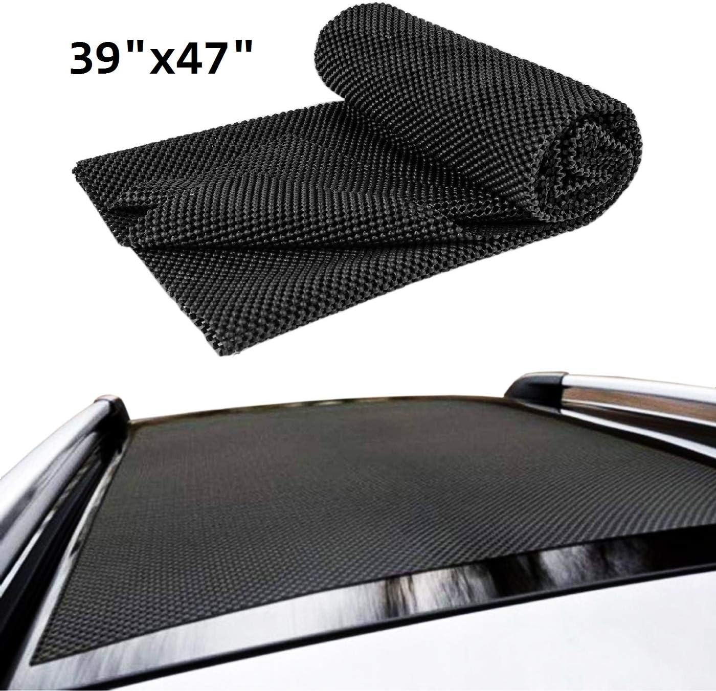 FonsBleaudy Car Roof Protective Mat for Car Roof Storage Bags Cargo Bag 39"x47" Roof Rack Pad for Protection from Car Roof Racks