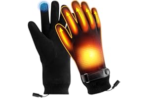 ACETOP USB Heated Gloves for Men Women, Winter Warm Heating Gloves Full Hands Warmer with 3 Adjustable Temperature, Electric 