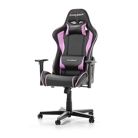 DXRacer Formula F08 Chair, Black/Pink Gaming Stuhl Kunstleder 53x67x132cm (LxBxH)