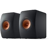 KEF LS50 Wireless II Active Bookshelf Speakers (Pair, Carbon Black) - Powered HiFi Wireless Speaker System with HDMI, AirPlay 2 &amp; Streaming