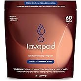 LAVAPOD Luxury Laundry Pods - Plant-Based Detergent with Master Perfumer Fragrances - Made in USA - 60 Count