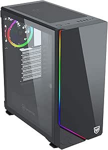 Nfortec Vega RGB - Caja de ordenador para gaming (cristal templado) color negro