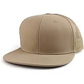 Armycrew Oversize XXL Blank Flatbill Mesh Snapback Cap