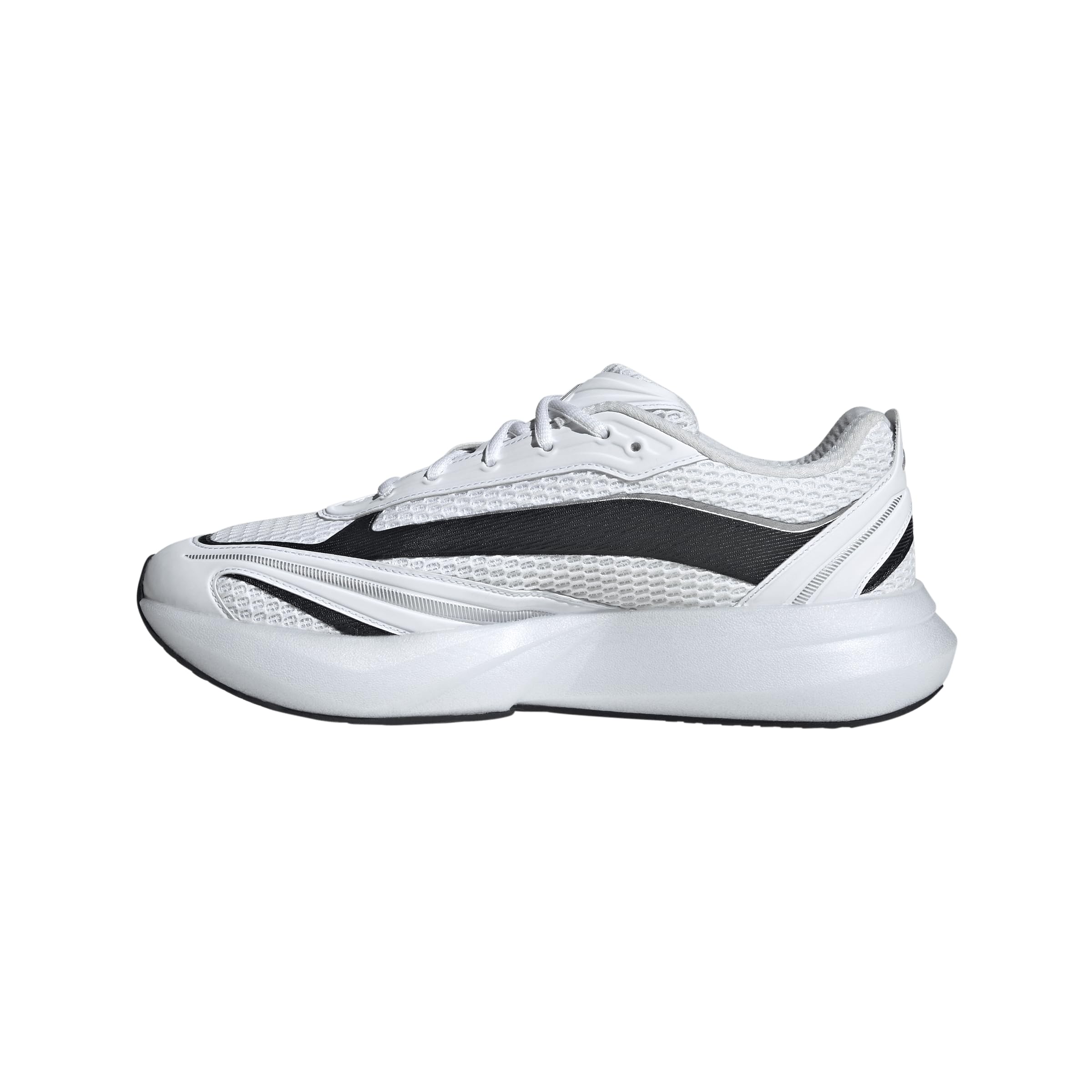 adidas Men’s Lightblaze Glow, White/Matte Silver/Black, 10.5