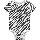 JHKKU Unisex Baby Bodysuit Boy Girl Clothes Soft Cotton Newborn Infant Outfit Shrot Sleeve Romper 0-24 Months
