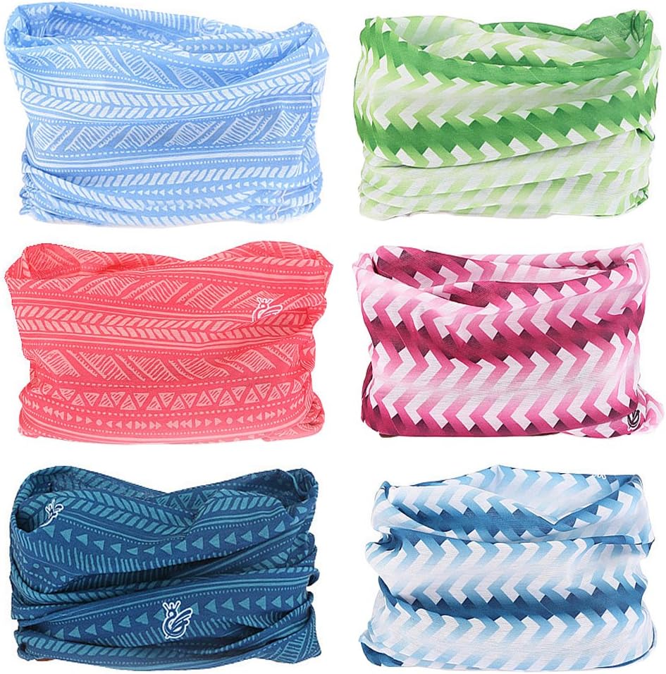 EKLOEN 12PCS/9PCS/6PCS Multifunctional Headband Magic Mask Scarf