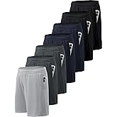 BVNSOZ Men's Athletic Shorts with Pockets and Elastic Waistband Quick Dry Workout Shorts for Men