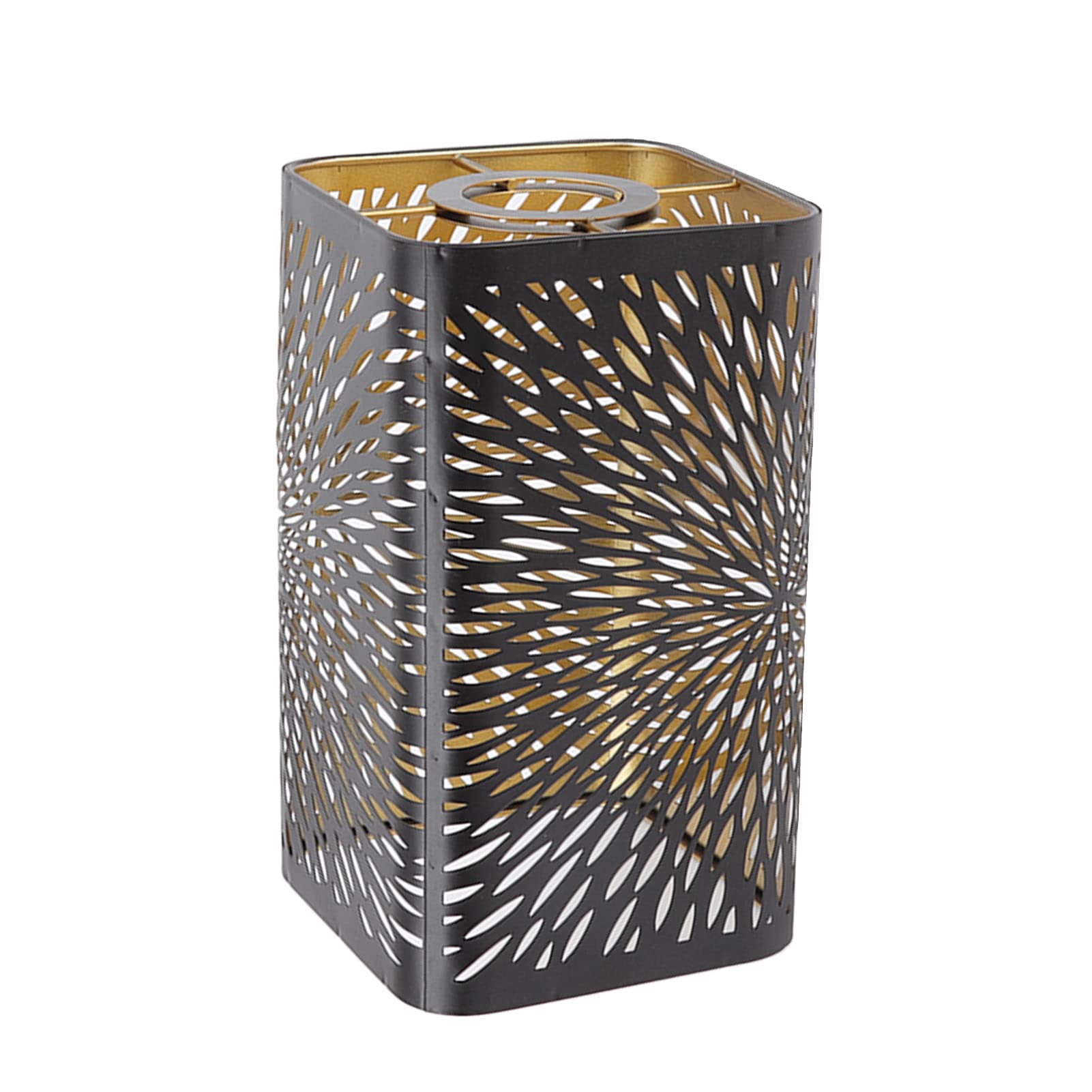 Lamp Shades, Modern Style Metal Lampshade with Pattern of Leaves for Table Lamp and Floor Light, 7.9 x 4.5 x 4.5in Hollow Design Detachable Lamp Cover for E27 E26 Lamp Holder for Living Room Bedroom