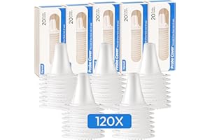 VIPROUD 120X Ear Thermometer Probe Covers, for All Braun Thermometer Ear Covers, Lens Filters, Refill Caps, 0% BPA Disposable Covers