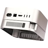 Psitek Mac mini Stand for M4 M5 M6, Cooling Desktop Holder with Dust Filter | Mac mini-matching silver finish with a modern minimalist look, 360&deg; ventilation, 4 dust filters and non-slip silicone.