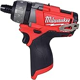 MILWAUKEE'S Cordless Screwdriver, 12V, 1/4 In., Red (2402-20)