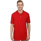 U.S. Polo Assn. Men's Solid Short Sleeve Interlock Polo Shirt, Golf Shirts for Men, Business Casual Polos